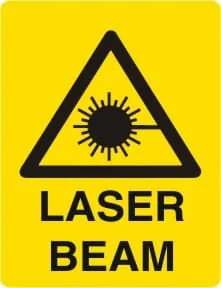 WARNING - LASER BEAM – Part No. W 210